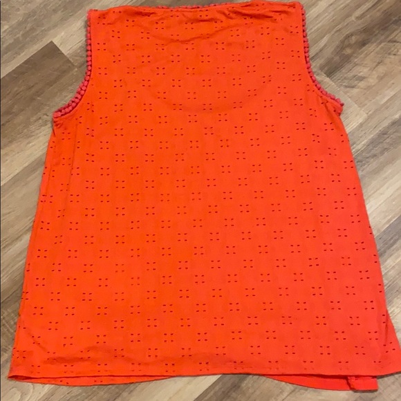 NWOT Nordstrom Halogen Orange Sleeveless Blouse💕 - Picture 4 of 5